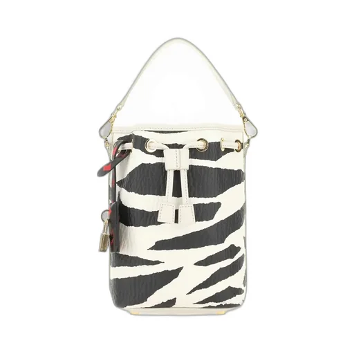 Zebra Printed Drawstring Tote Bag