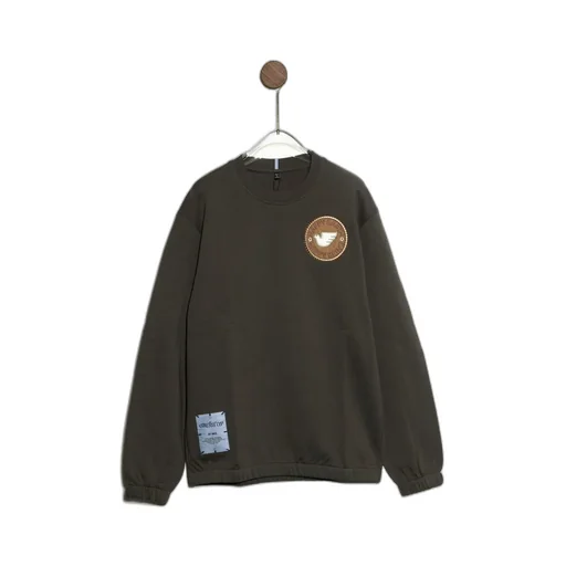 Logo Round Neck Hoodie