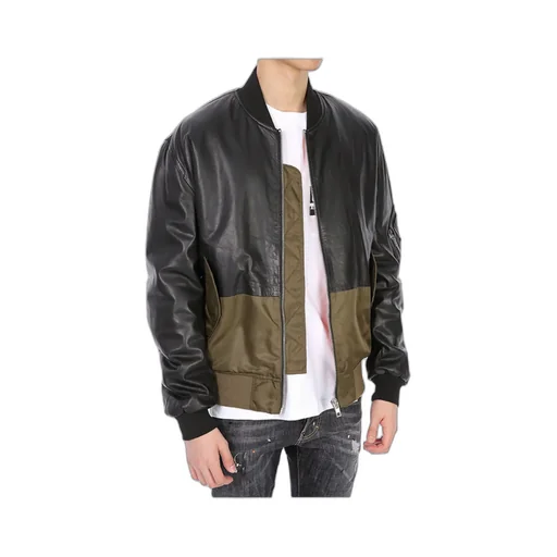 Splicing Details Baseball Jacket