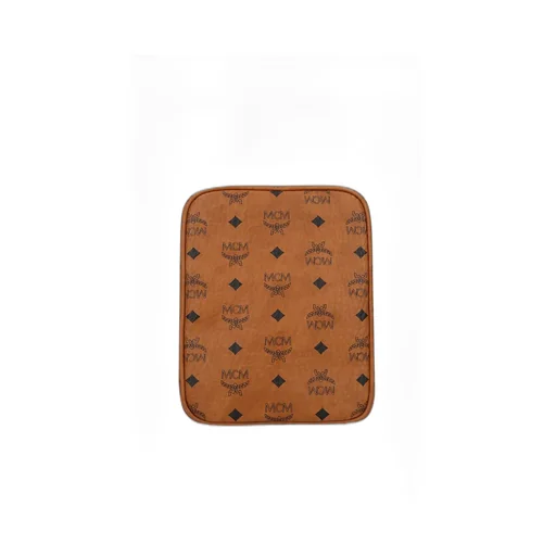 Logo Plaque Monogram Print Crossbody Bag