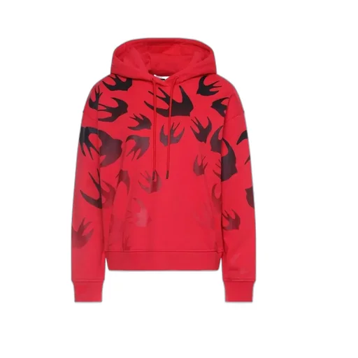 Swallow Printed Hooded Sweater