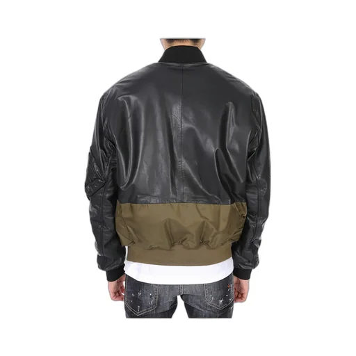 Splicing Details Baseball Jacket