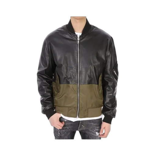 Splicing Details Baseball Jacket