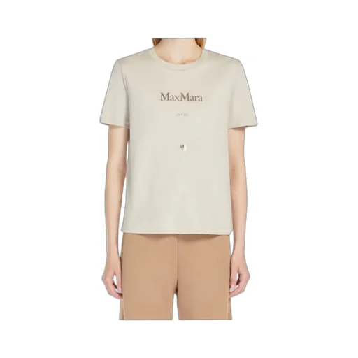 's Max Mara Logo Printed Crewneck T-Shirt
