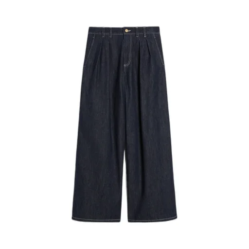 Logo Patch Straight Leg Jeans