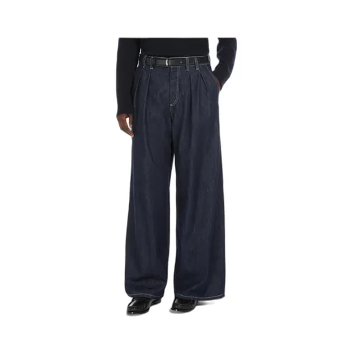 Logo Patch Straight Leg Jeans