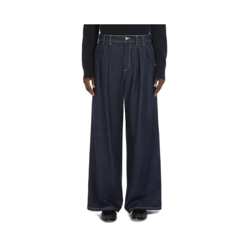 Logo Patch Straight Leg Jeans