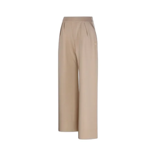 Logo Embroidered Wide Leg Pants