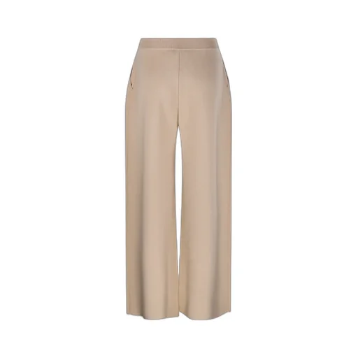 Logo Embroidered Wide Leg Pants