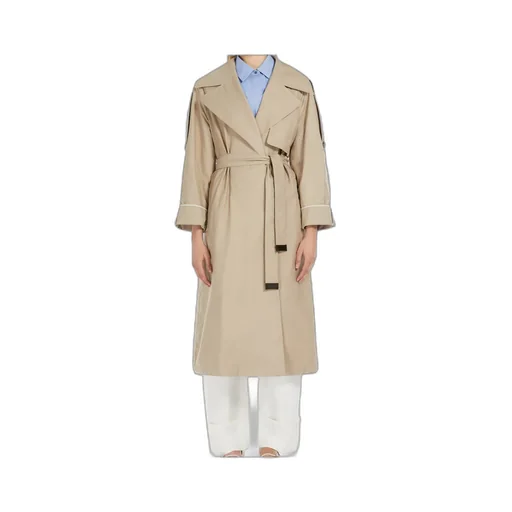 The Cube Utrench Belted Long-Sleeved Coat
