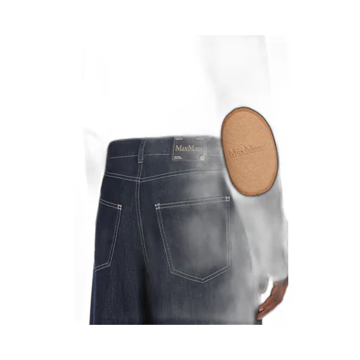 Logo Patch Straight Leg Jeans