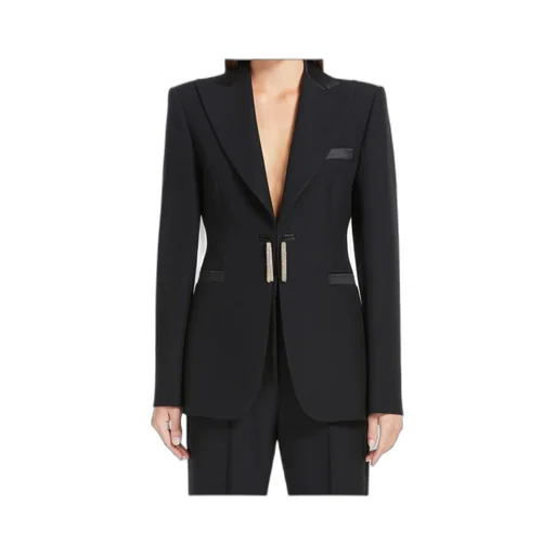 Tassel Detailed Collared Jacket