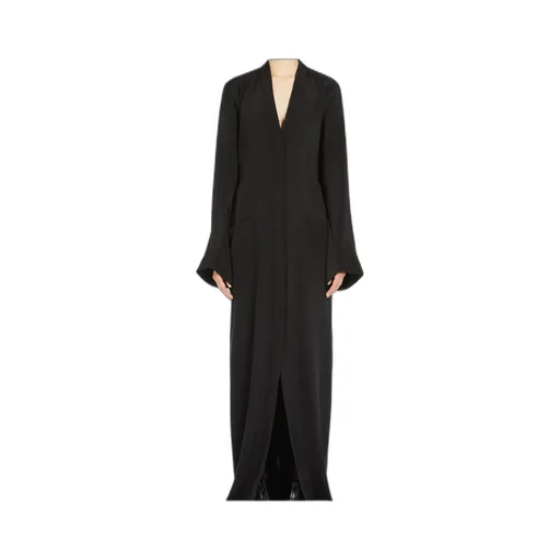 V-Neck Long-Sleeved Maxi Dress