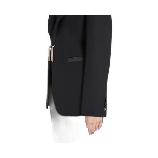 Tassel Detailed Collared Jacket