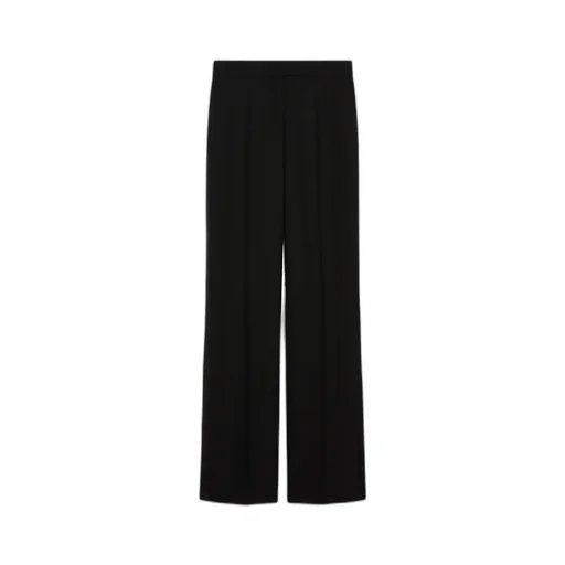 Pianoforte Pleated Straight Leg Trousers