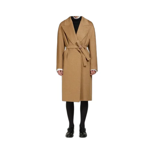 Valle Straight Hem Belted Coat
