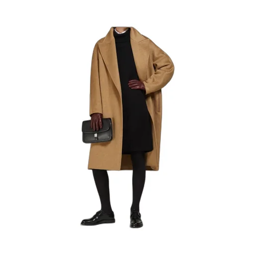 Valle Straight Hem Belted Coat