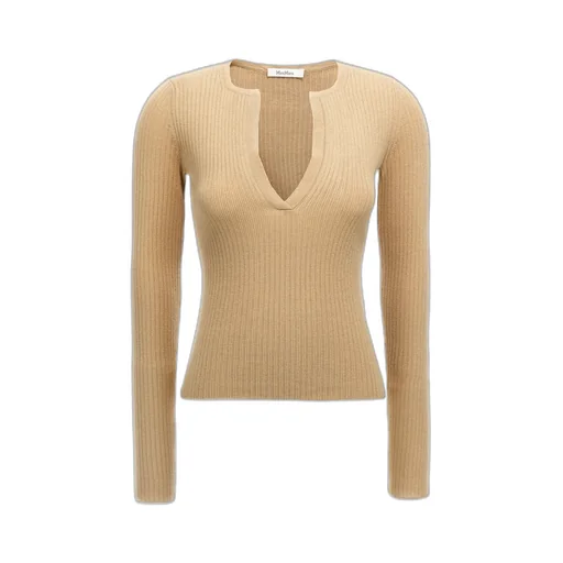 V-Neck Long-Sleeved Sweater