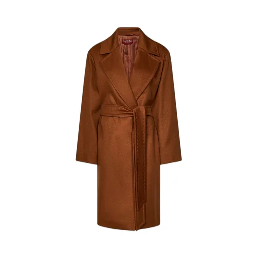 Belted Long-Sleeved Coat