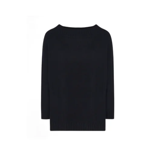 Round-Neck Knit Sweater