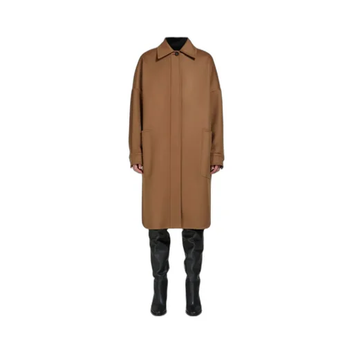 Button Detailed Oversized Coat