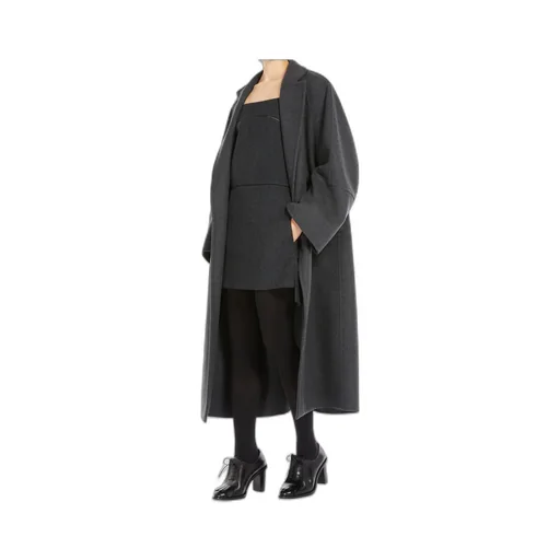 V-Neck Long-Sleeved Coat