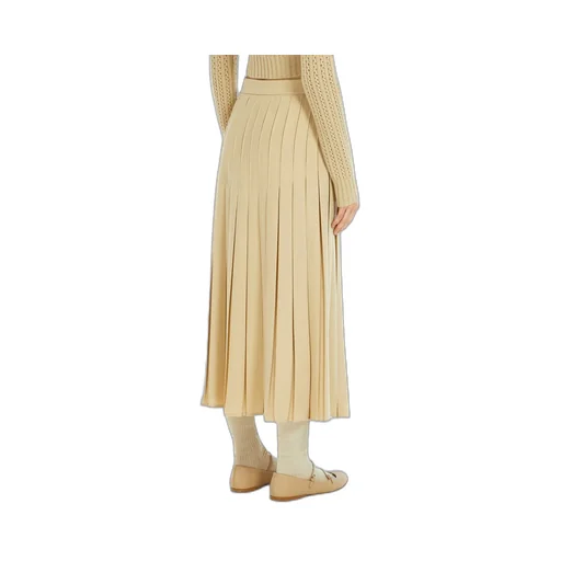 Luisa Pleated A-Line Skirt