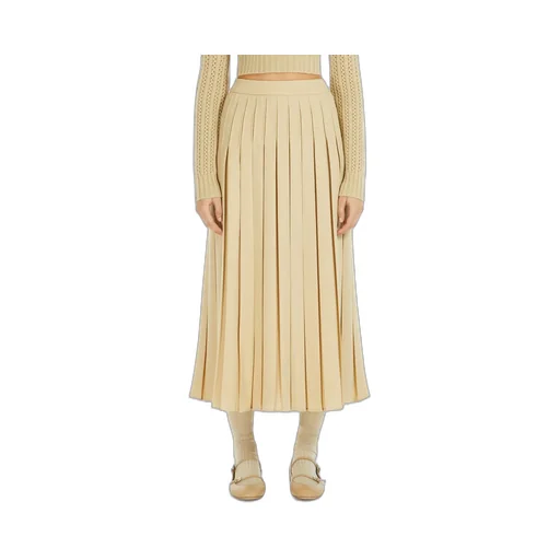 Luisa Pleated A-Line Skirt