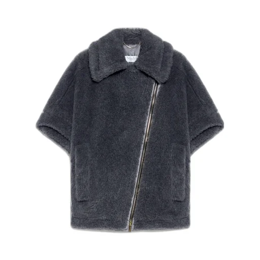 Zip-Up Short-Sleeved Coat