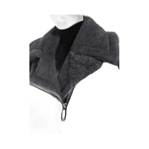 Zip-Up Short-Sleeved Coat