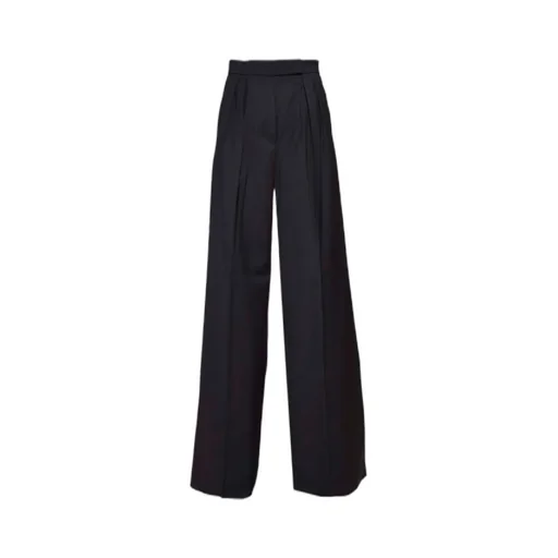 Mid-Rise Wide Leg Trousers