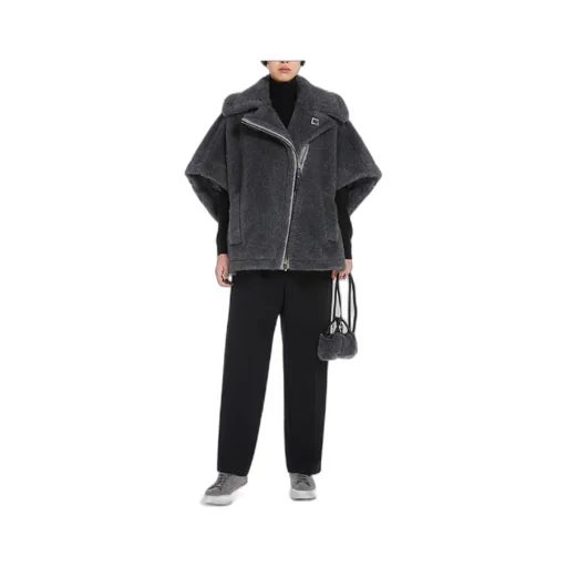Zip-Up Short-Sleeved Coat