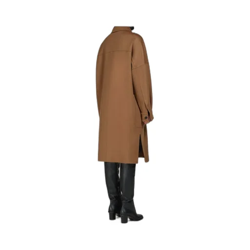 Button Detailed Oversized Coat