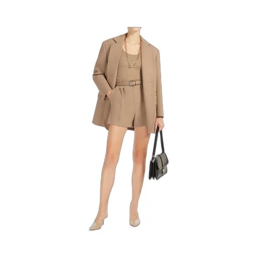 Giugno Pleat Detailed Shorts