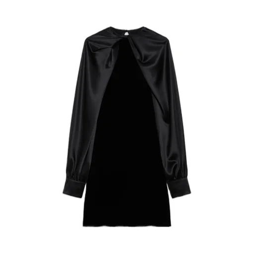 Twist Detailed Long-Sleeved Dress