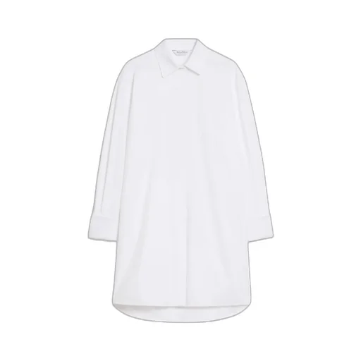 Collared Long-Sleeve Shirt Dress