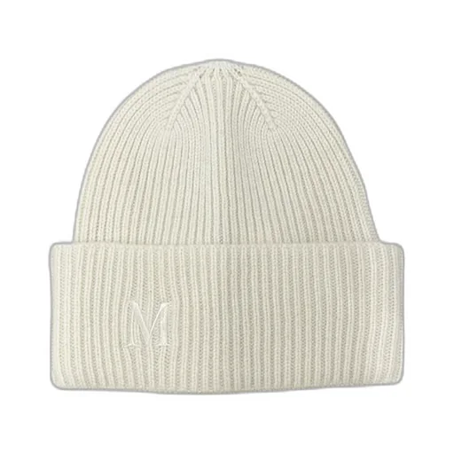 Logo Embroidered Ribbed Beanie