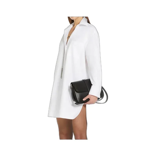 Collared Long-Sleeve Shirt Dress