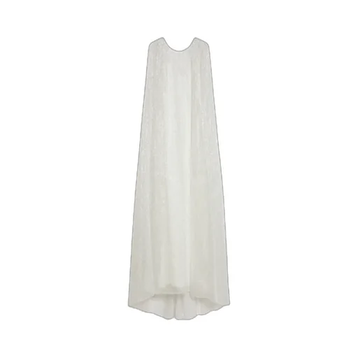 Long Cape Silk Dress