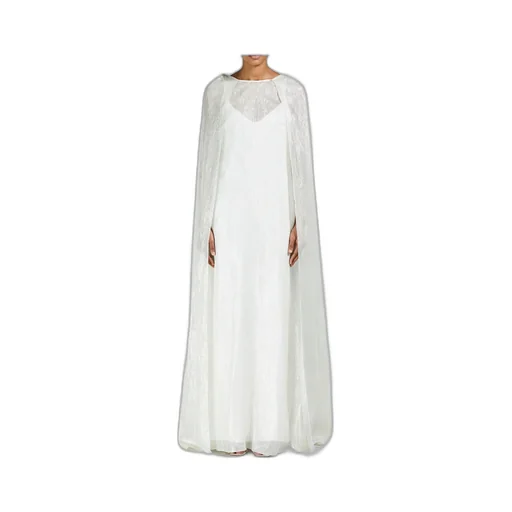 Long Cape Silk Dress