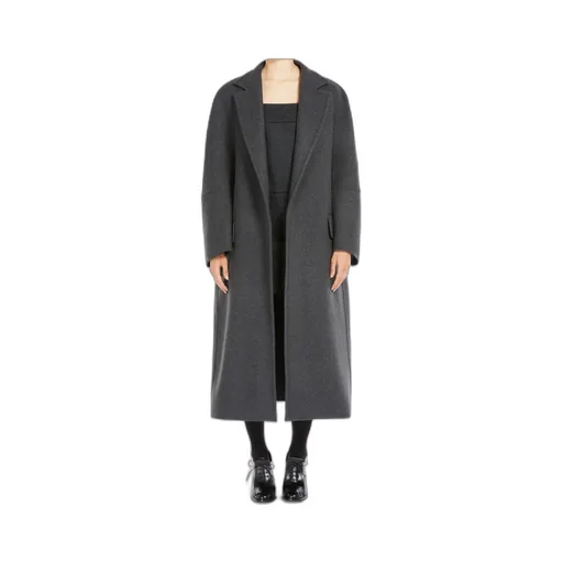 V-Neck Long-Sleeved Coat