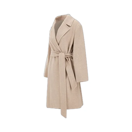 Belted Long-Sleeved Coat