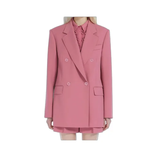 Double-Breasted Long-Sleeved Jacket