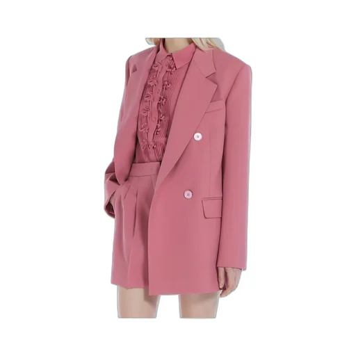Double-Breasted Long-Sleeved Jacket