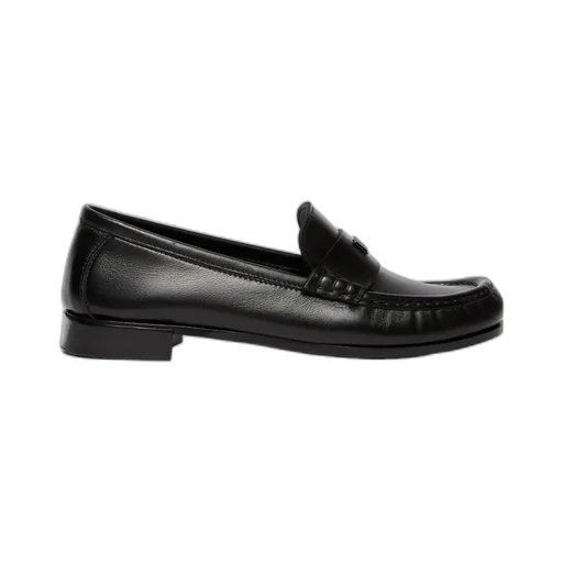 Logo Plaque Slip-On Loafers
