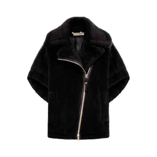 Zip-Up Short-Sleeved Coat