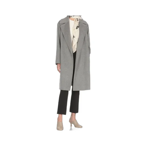 Long-Sleeved Wool Coat
