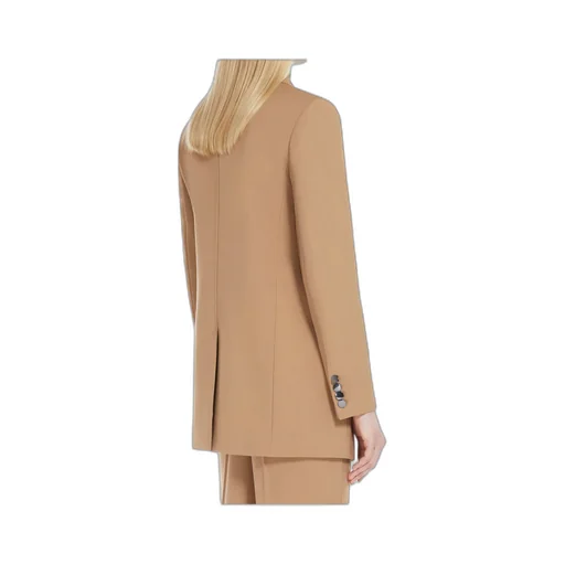 Crepe Wool Suit Coat