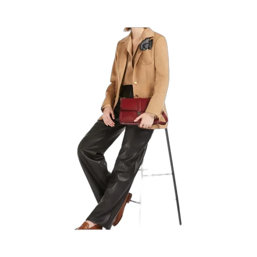 Single-Breasted Long-Sleeved Jacket