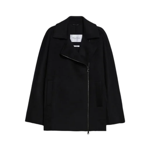 Zip Detailed Long-Sleeved Coat